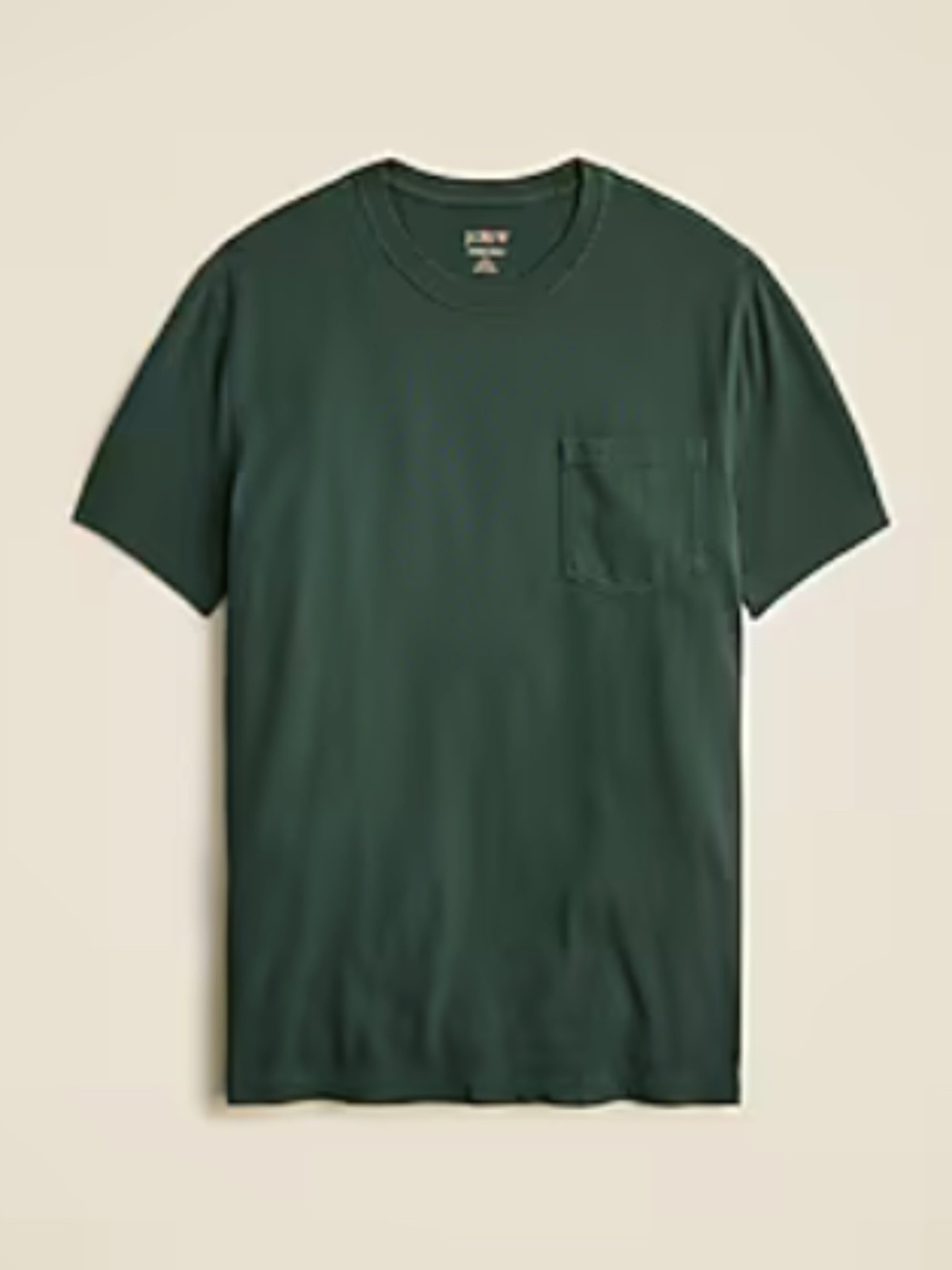 NWT J. Crew green Vintage Wash Pocket T-shirt L Tall